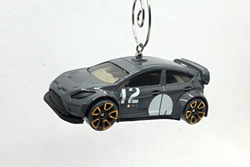 2012 Ford Fiesta Gray White Christmas Ornament