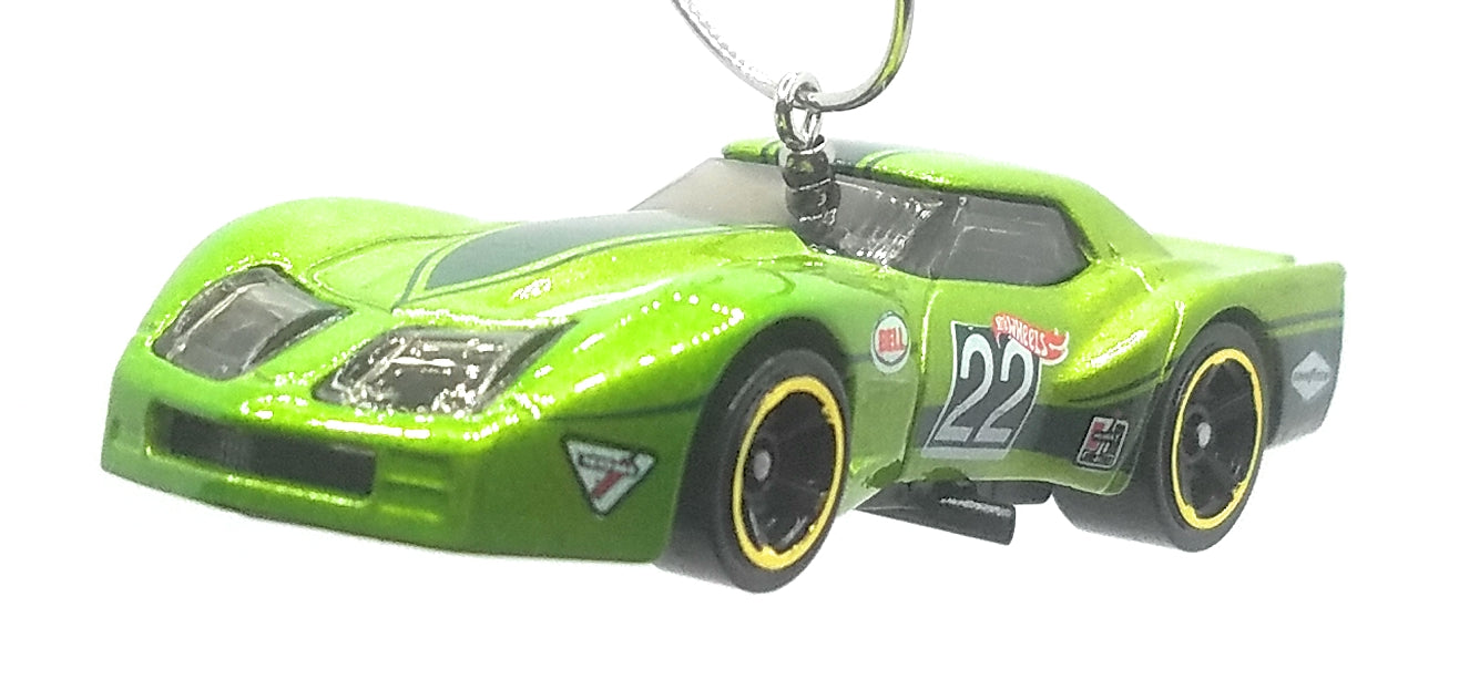 1976 Greenwood Chevy Corvette Green Dark/Light Christmas Ornament