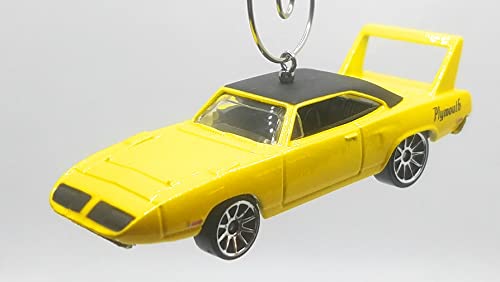1970's Plymouth Superbird Yellow Black Christmas Ornament
