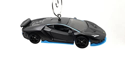 Lamborghini Centenario Black Blue Christmas Ornament