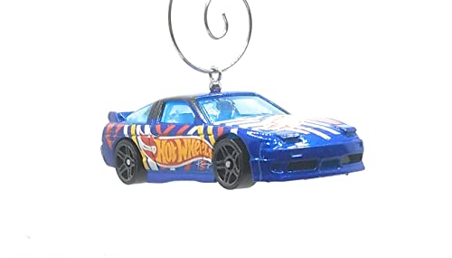 1996 Nissan 180SX Type X Blue Christmas Ornament