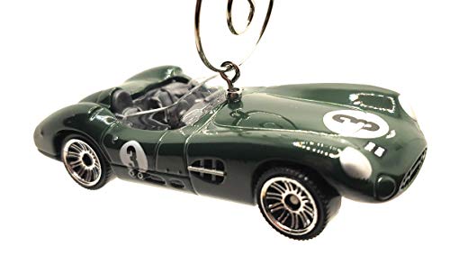 1956 Aston Martin DBR1 Top Gun Green Christmas Ornament