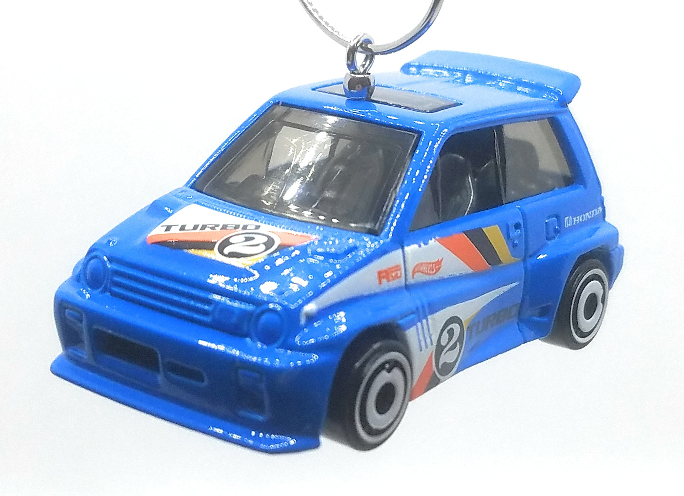 1985 Honda City Turbo II Blue #2 on side Christmas Ornament