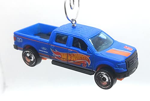 2009 Ford F-150 Pickup Truck Blue Orange Christmas Ornament