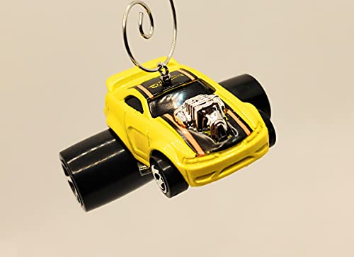 2004 Ford Mustang GT Huge Wheels Yellow Christmas Ornament
