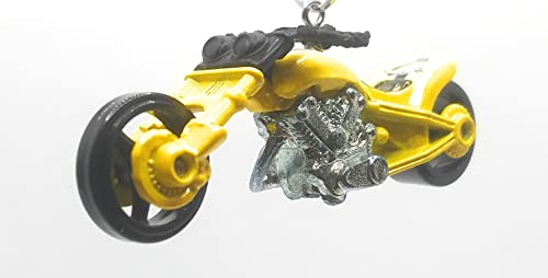 Blast Lane Motorcycle Yellow Christmas Ornament