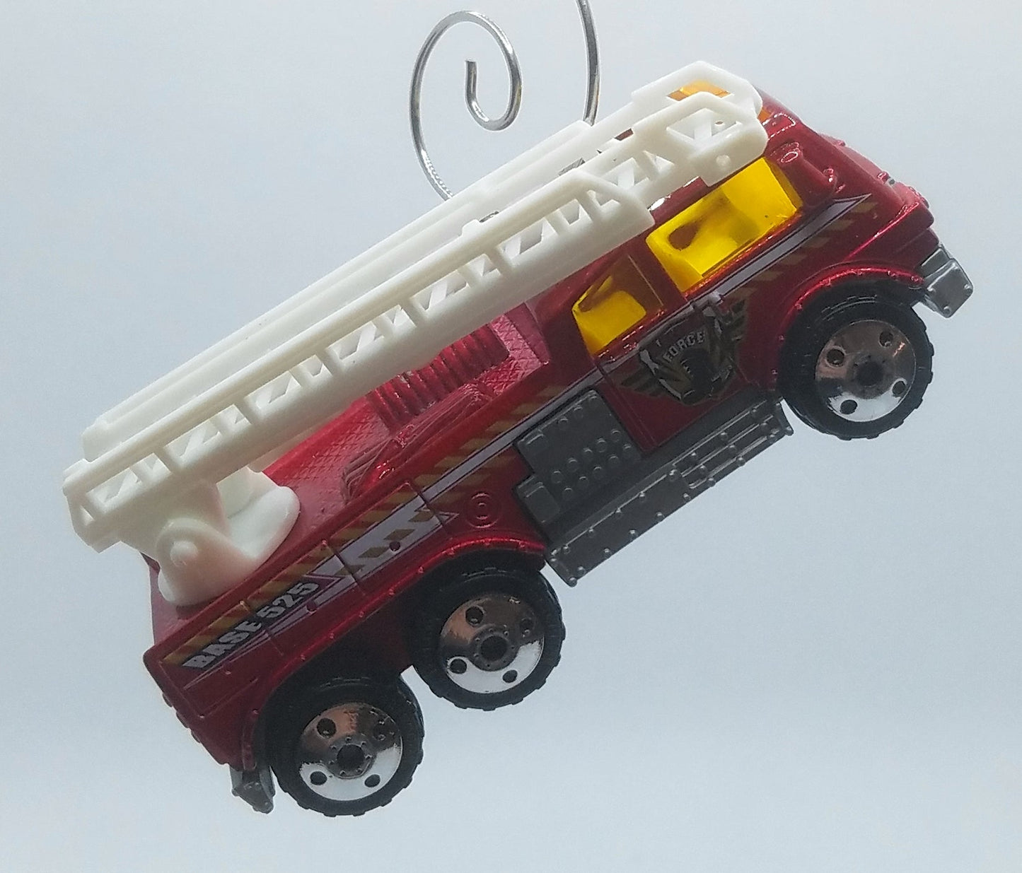 Fire Truck Ladder Truck Red Christmas Ornament