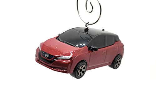 2018 Nissan Leaf Red Christmas Ornament