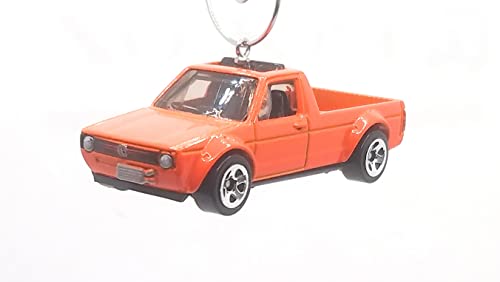 Volkswagen Caddy Orange Christmas Ornament