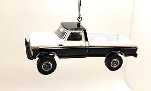 1976 for Ford F-250 Black White Christmas Ornament