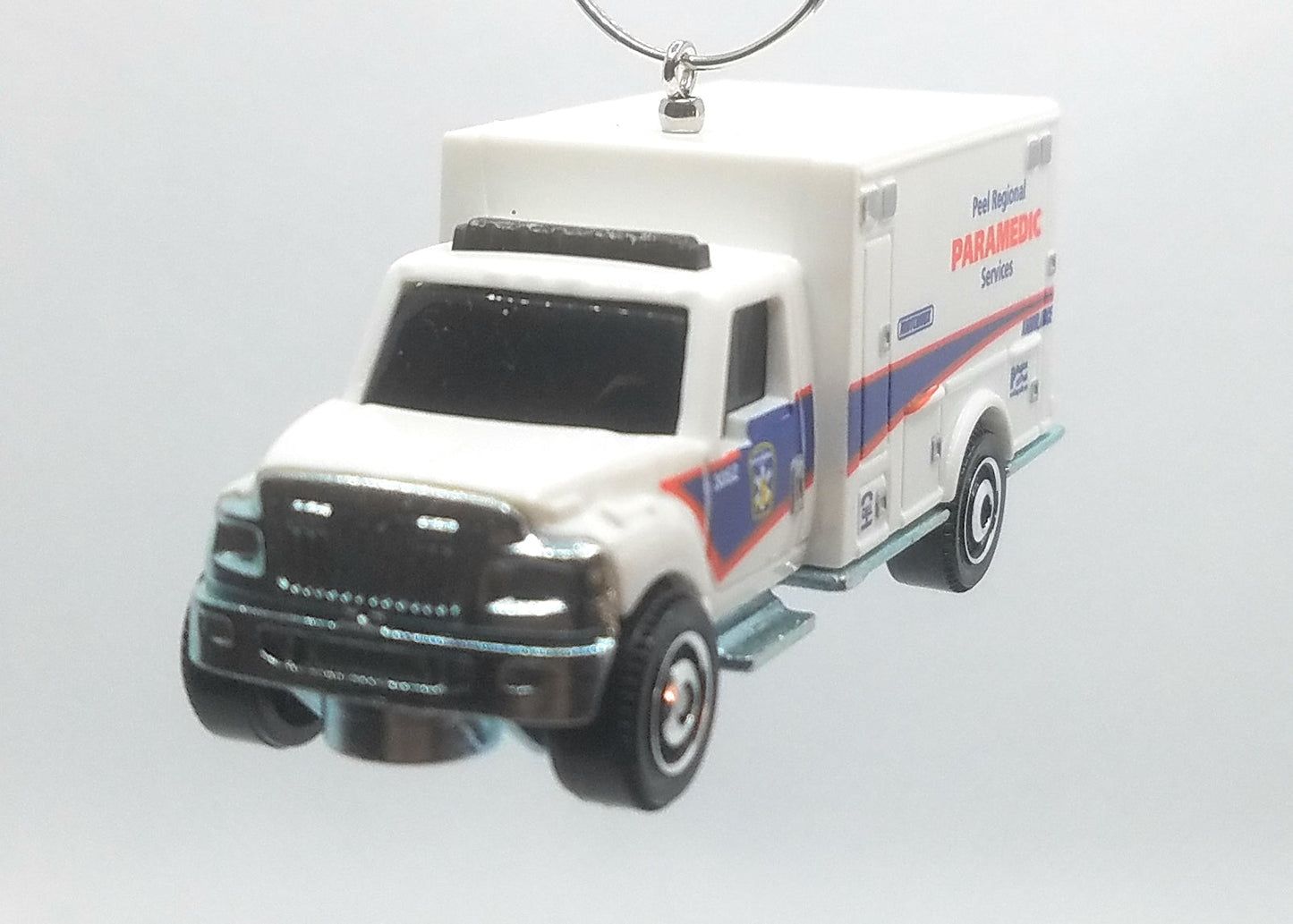 International Ambulance Paramedic Truck White Christmas Ornament