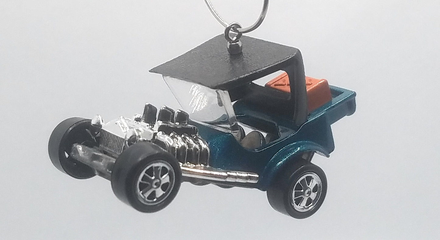 Ford Model T TNT Hot Rod Green/Black Roof Christmas Ornament
