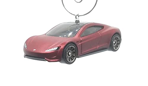2020 Tesla Roadster Red Christmas Ornament