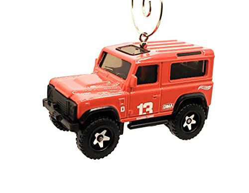 for Land Rover Defender 90 Red Christmas Ornament