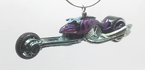 Hammer Sled Motorcycle Purple Christmas Ornament