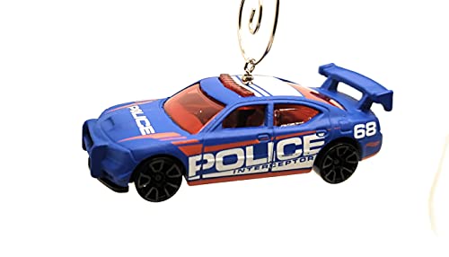 for Dodge Charger Drift Police Blue Christmas Ornament