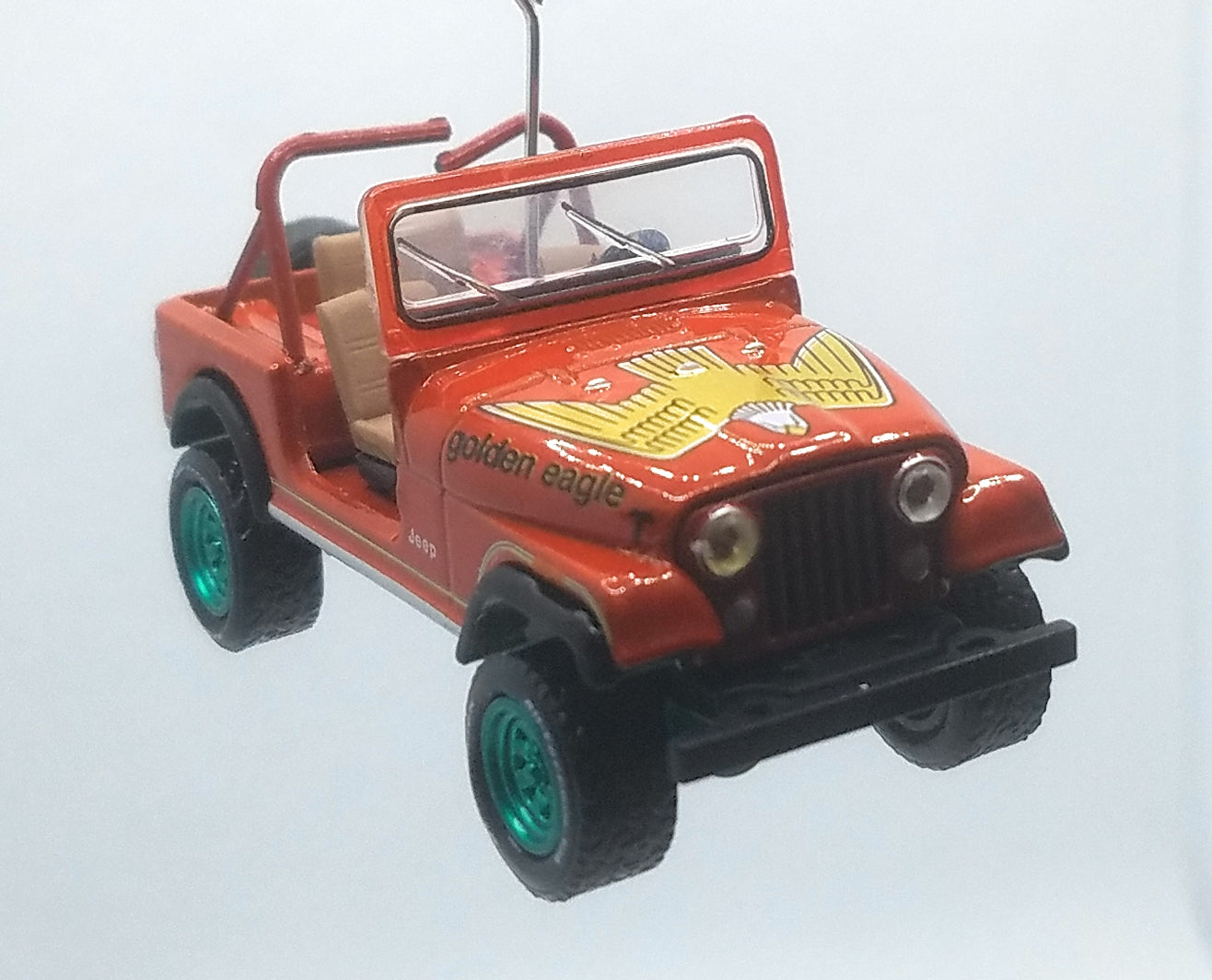 1981 Jeep CJ-7 Golden Eagle Brown/ Gold Eagle Decal Ltd Ed Christmas Ornament