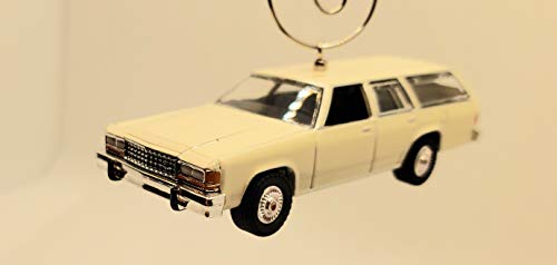 1984 Ford LTD Crown Victoria Station Wagon White Christmas Ornament