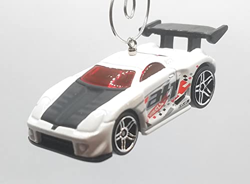 Tooned Toyota MR2 White Black Red Christmas Ornament
