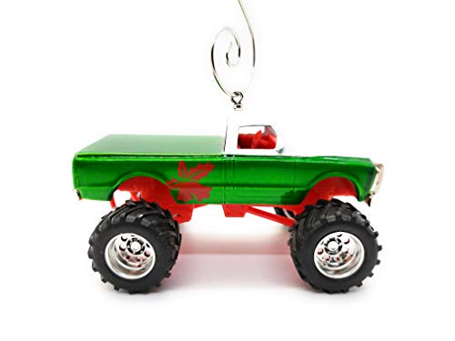 1972 Chevy Cheyenne Truck Large Custom Diecast Green Christmas Ornament