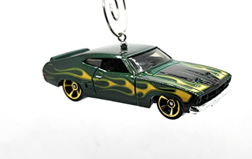1973 Ford Falcon XB Green w/Flames Christmas Ornament