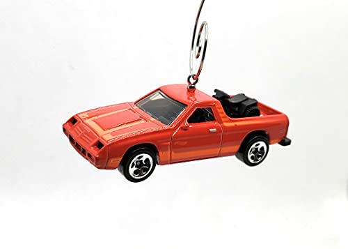 1982 Dodge Rampage Red Orange Christmas Ornament