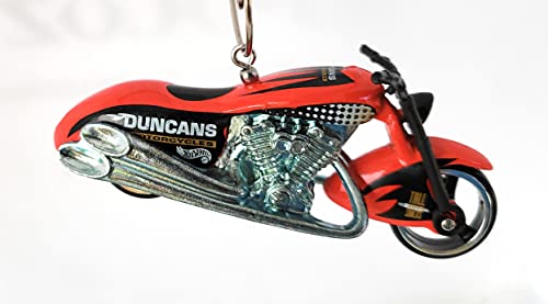 Duncans Motorcycle Red Christmas Ornament