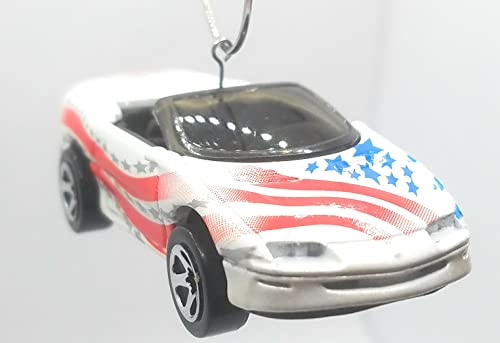 1995 Chevy Camaro White American Flag Patterns Christmas Ornament