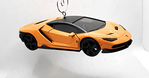 Lamborghini Centenario Orange Large Christmas Ornament
