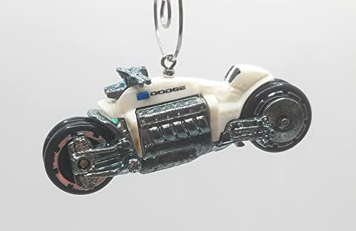 Dodge Tomahawk Motorcycle White Christmas Ornament
