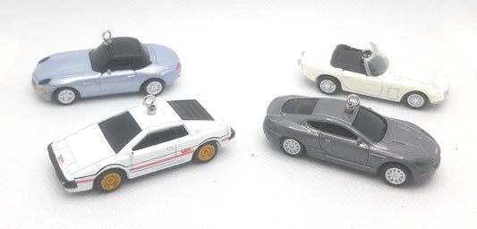 James Bond Mini Cars Set of 4 Christmas Ornament