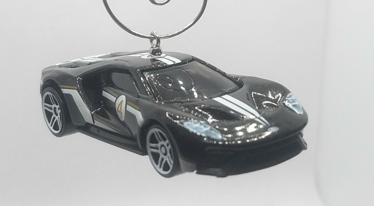 2017 Ford GT Black/White Stripes Christmas Ornament
