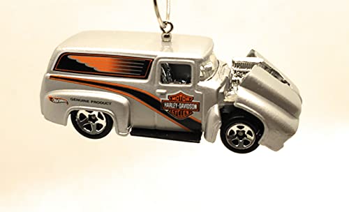 1956 Ford Panel Delivery Wagon Silver Christmas Ornament