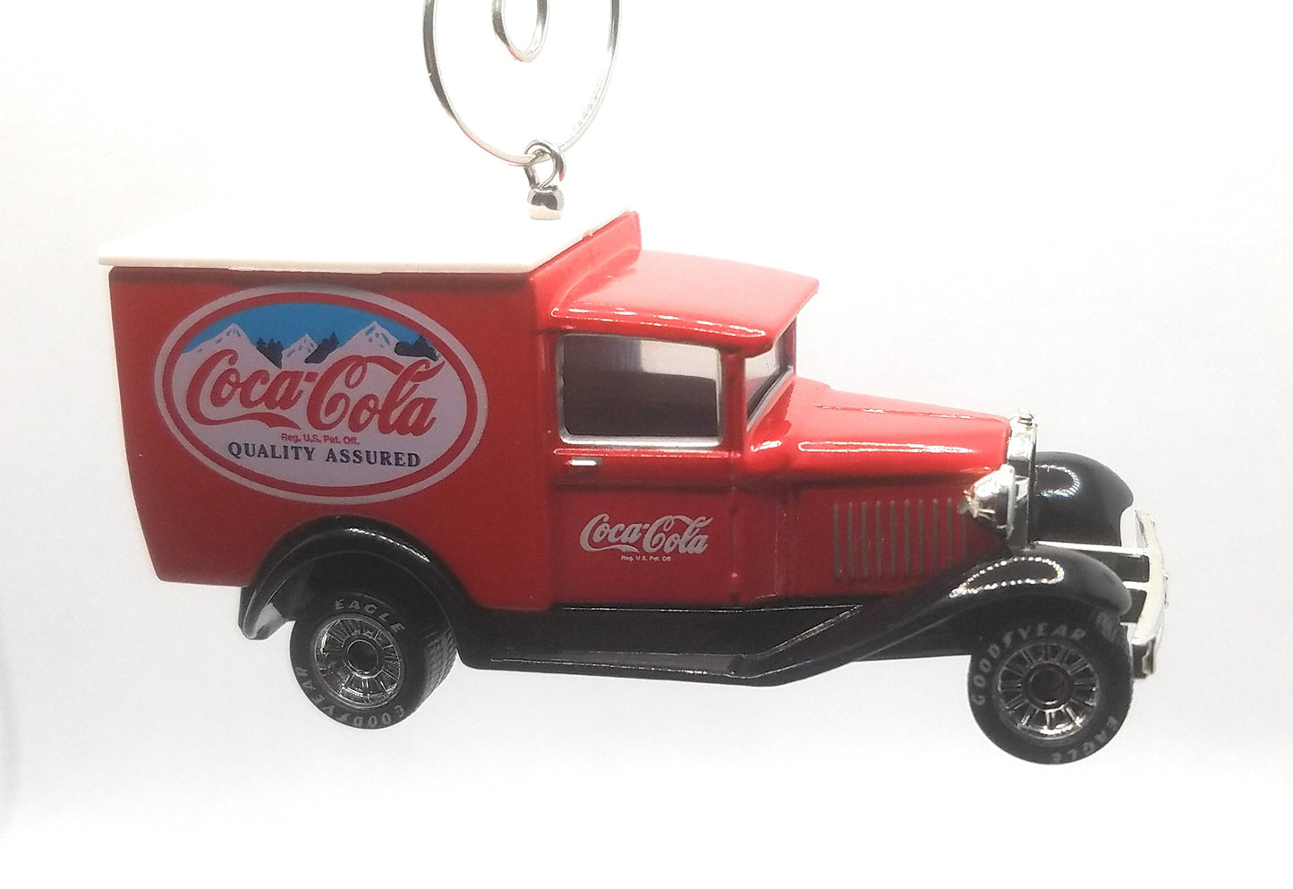 Ford Model A Ford Delivery Truck Coke Red Black White Christmas Ornament
