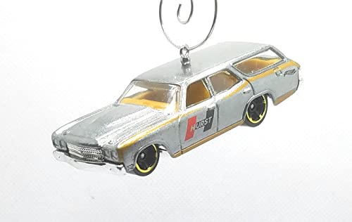 1970 Chevy Chevelle Wagon Silver Christmas Ornament