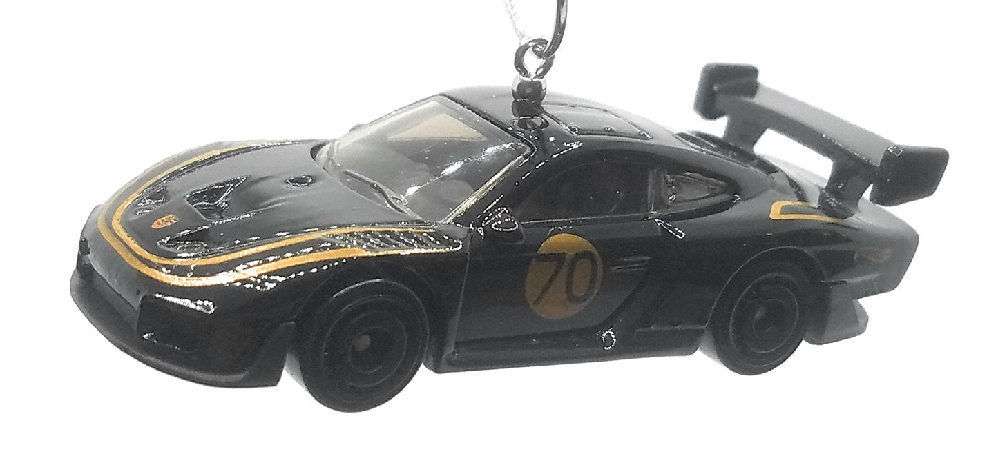 Porsche 935 Black Gold Stripes Christmas Ornament