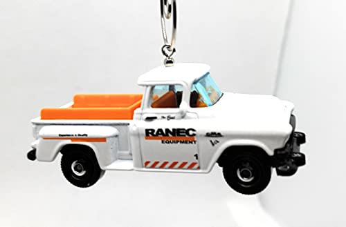 1957 GMC Stepside White Christmas Ornament