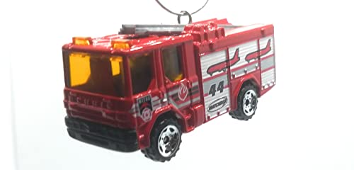 Dennis Sabre Fire Engine Truck Red Christmas Ornament