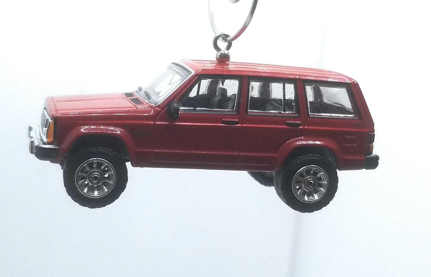 1985 Jeep Cherokee Pioneer Red Christmas Ornament