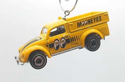 1943 Volkswagen Beetle Pickup Mooneyes Yellow Christmas Ornament