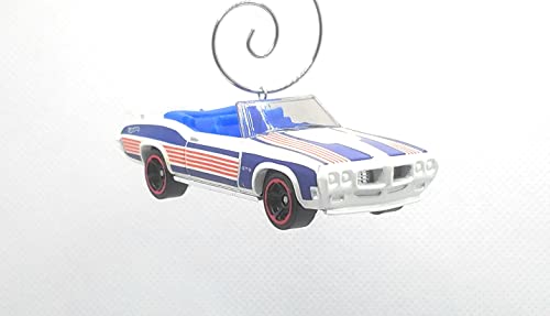 1970 Pontiac GTO Red White Blue Christmas Ornament