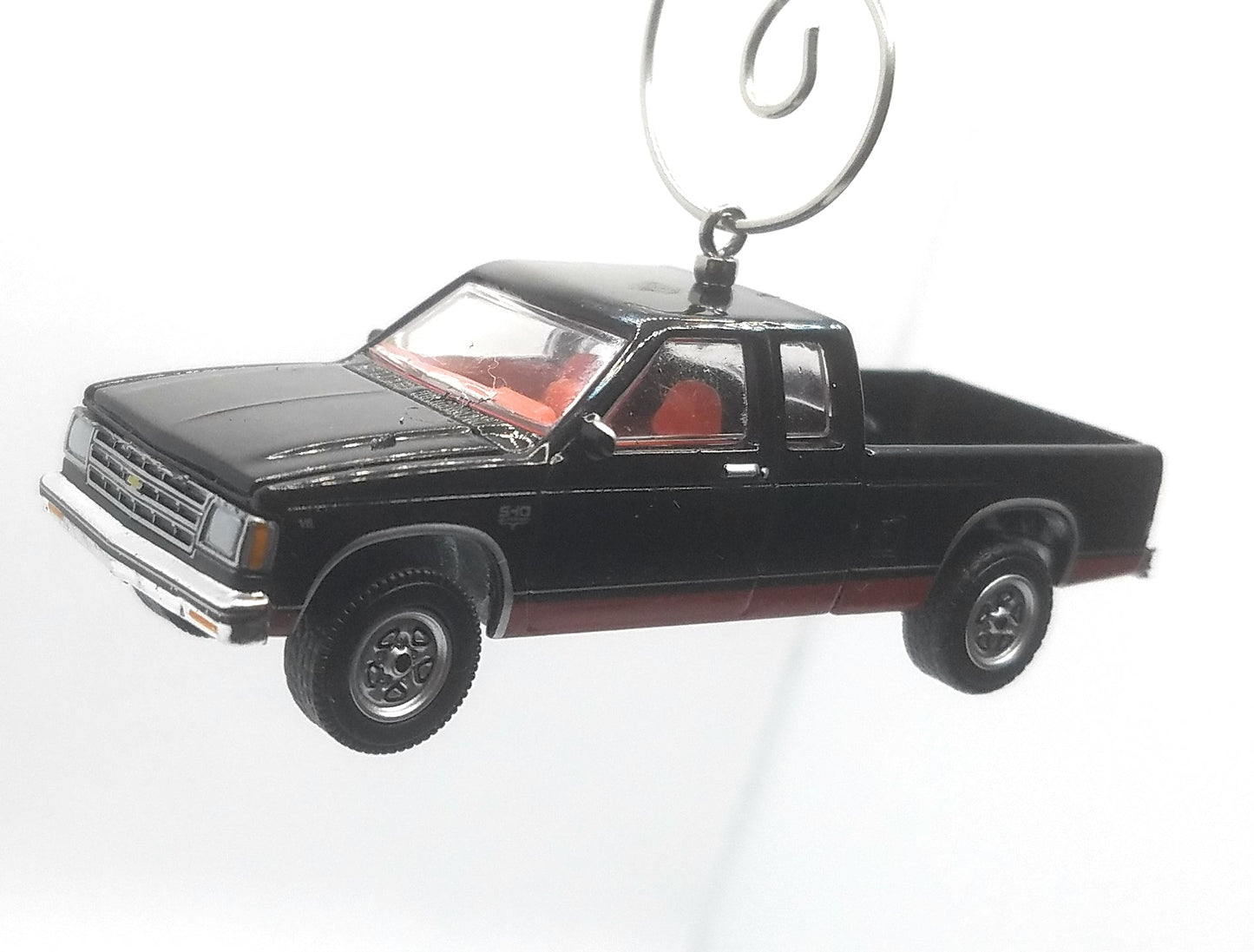 1983 Chevy S-10 Maxi Cab Black Red Christmas Ornament