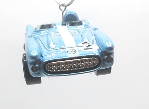 Chevy Corvette SR2 Convertible Blue White Stripe Christmas Ornament
