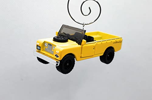 1965 Land Rover Gen II Pickup Yellow Christmas Ornament
