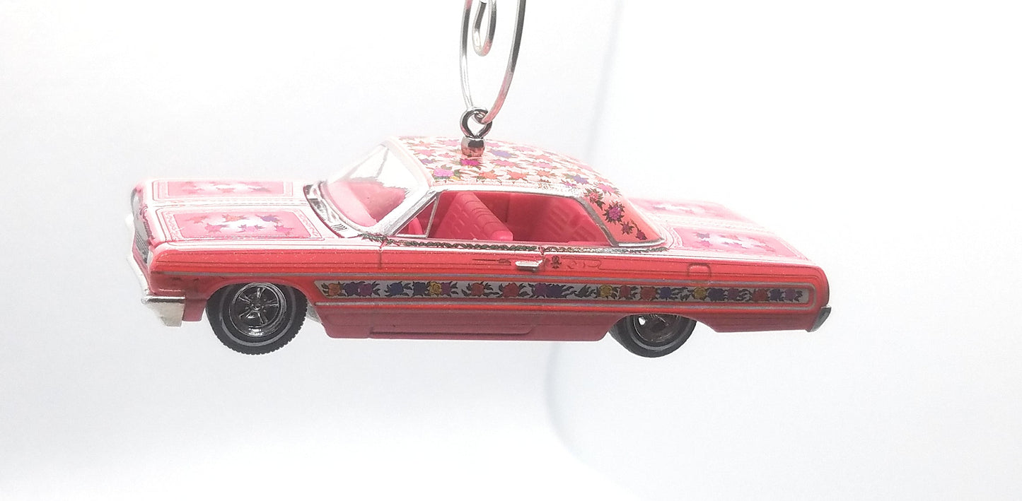 1964 Chevy Impala Lowrider Pink Christmas Ornament