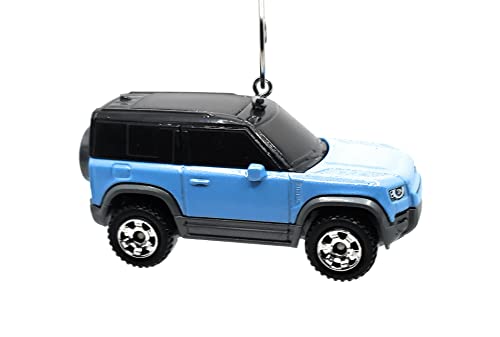 2020 Land Rover Defender 90 Blue Christmas Ornament