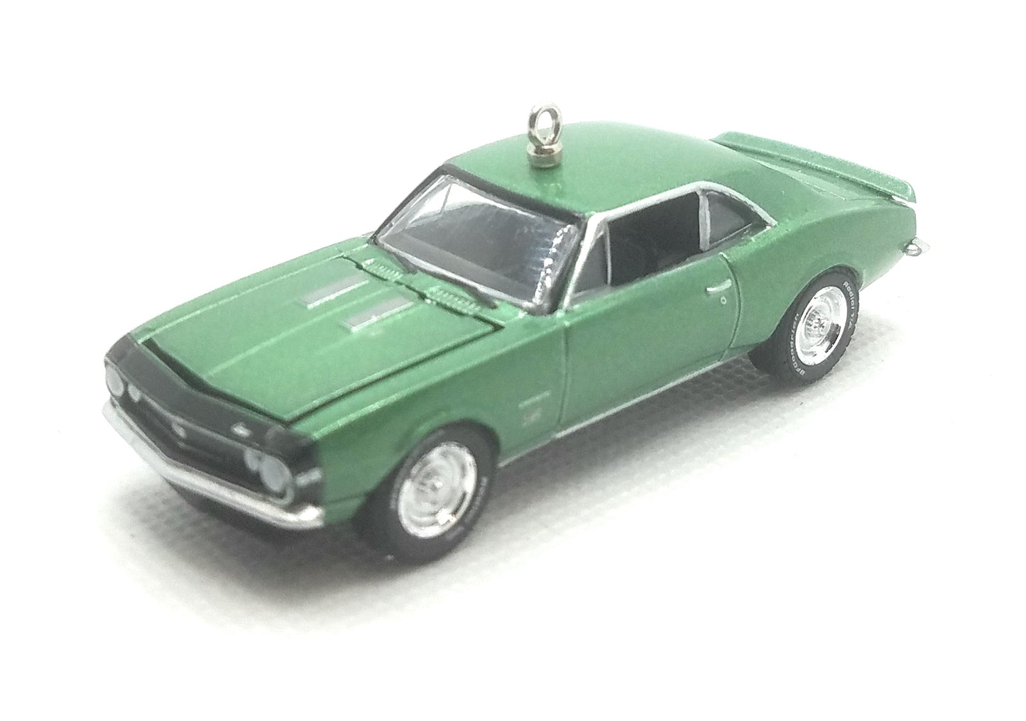 1967 Chevy Camaro SS 369 Metallic Green Christmas Ornament
