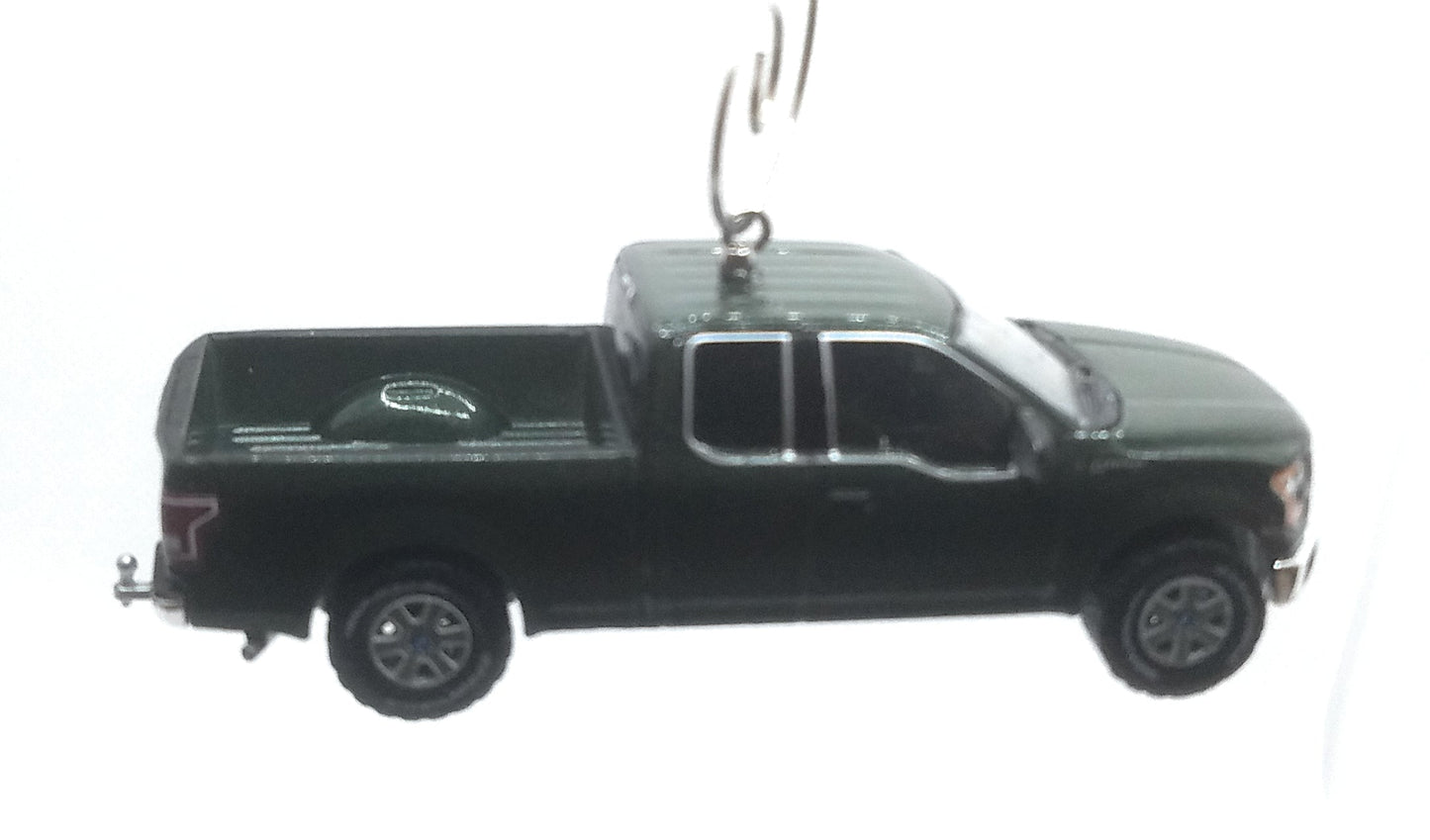 2015 Ford F-150 Pickup Truck Green Christmas Ornament