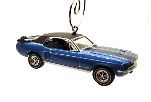 1967 Ford Mustang Ski Country Special Blue Christmas Ornament