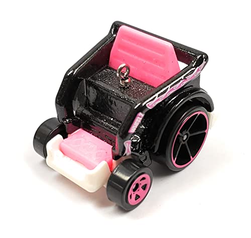 Wheelie Chair Wheelchair Black Pink Christmas Ornament
